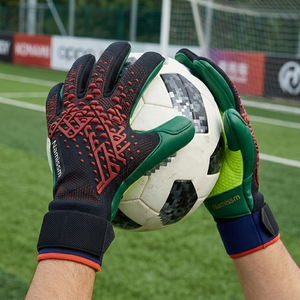 Guantes de Portero de Fútbol Profesionales de Alta Calidad, Personalizados, Transpirables, de Cuero, Antideslizantes, con Protección para los Dedos - Product Image 6