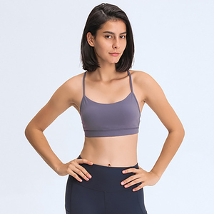 Sujetador Deportivo de Secado Rápido, con Soporte Alto, Tirantes Ajustables, Forro Suave, Escote en V, Almohadillas Extraíbles, para Gimnasio y Pilates, con Logotipo Frontal - Product Image 5