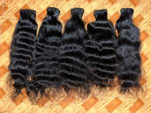 ผู้จัดจำหน่ายชั้นนำของผมมนุษย์ดิบจากอินเดียใต้แบบเป็นมัดและแบบเป็นช่อสำหรับถักเปีย - Product Image 4