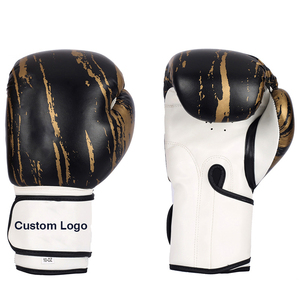 Guantes de Boxeo de Cuero Profesionales de Alta Calidad al Por Mayor, con Cordones, Dedos Completos, Transpirables, Impermeables, Ajustables, OEM - Product Image 1