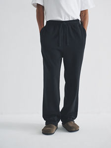 กางเกงวอร์มทรงตรงเอวกลางผ้าฝ้ายคุณภาพสูงระบายอากาศได้ดีเป็นมิตรกับสิ่งแวดล้อมทรงหลวมพิมพ์โลโก้สีตามสั่งขายส่งทันสมัย - Product Image 3