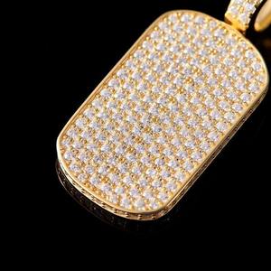 Collar con colgante de perro de baloncesto de moissanita de plata 925 de alta demanda, estilo Iced, con cadena, joyería para regalo de fiesta - Product Image 1