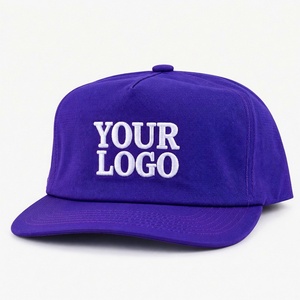 Gorra Urbana de 5 Paneles, Perfil Alto, Sin Estructura, Frente Cuadrado, Logotipo Personalizado Bordado, Gorra Moderna de Estilo Urbano - Product Image 1