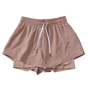 Pantalones cortos transparentes de malla para mujer, ropa de club sexy, pantalones cortos elásticos con cintura elástica, moda femenina - Product Image 1