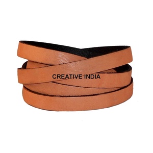 Gran oferta, cordón de cuero plano de 10mm de ancho y 2mm de grosor, alta calidad para fabricación de joyas DIY, accesorios artesanales de último diseño - Product Image 4