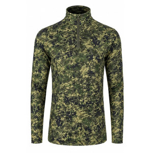 Camisa de Manga Larga para Hombre, Color Verde Oliva y Negro, Cuello Alto, Secado Rápido, Corte Ajustado, Estilo Workwear - Product Image 5