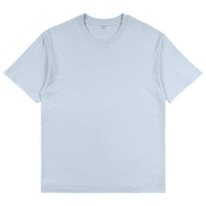T-shirt en coton uni pour homme, tissu respirant et doux, manches courtes, col rond, décontracté, pour usage quotidien, idéal pour impression en gros - Product Image 2