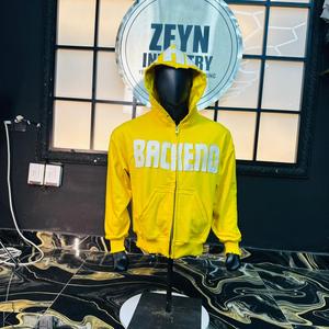 Sweat-shirts pour hommes à coupe ample, couleur personnalisée, style vintage, effet délavé à l'acide, avec fermeture éclair et lettres vieillies, prix de gros - Product Image 2