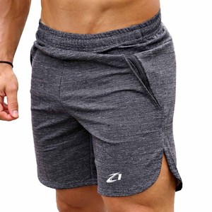 Pantalones Cortos Deportivos Heather Performance para Hombre, Transpirables, para Gimnasio y Entrenamiento, con Cordón en la Cintura, Bolsillo con Cremallera, Secado Rápido, 100% Poliéster - Product Image 2