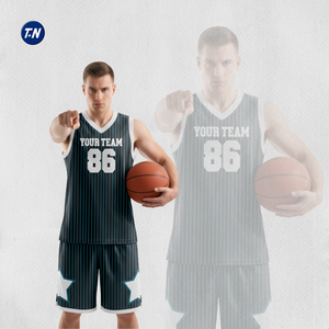 ชุดยูนิฟอร์มบาสเก็ตบอลแบบกำหนดเองได้ พร้อมชื่อทีม/ชื่อผู้เล่น หมายเลข ระบายอากาศ แห้งเร็ว ไซส์ใหญ่ สำหรับผู้ใหญ่ทุกเพศทุกวัย ทุกฤดูกาล - Product Image 3