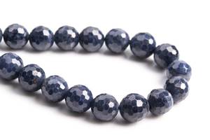 ลูกปัดไพลินสีน้ำเงินเข้มขนาด 6-7 มม. เกรดแท้ พลอยธรรมชาติทรงกลมเหลี่ยมเพชรพลอยขนาดเล็ก ลูกปัดแบบหลวมจำนวนมาก - Product Image 5