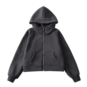 Sweat-shirts amples en molleton imprimé streetwear pour femmes, collection automne-hiver 2024, vestes courtes personnalisables avec logo, style Y2K, 100 % imprimé sur le devant - Product Image 1
