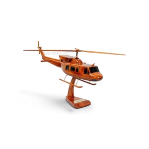 Modèle d'hélicoptère sur mesure en bois, artisanat durable, modèle réduit personnalisé, modèle d'avion en bois fabriqué au Vietnam - Product Image 1