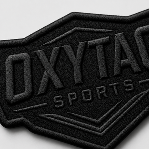 Oxytag Sports Embroidery Patch Sew-On Irregular Shape <b>Black</b> Nonwoven Felt <b>Cloth</b> Decorative Badge Wholesale Rate OEM Custom - Product Image 2