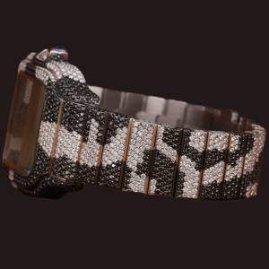 New Luxurious Black and White Moissanite Diamond <b>Square</b> Case With Auto Date Features Glass Dial Fashion Hip Hop <b>Man's</b> <b>Watch</b> - Product Image 2