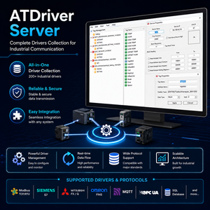 ซอฟต์แวร์การสื่อสารอุตสาหกรรมแบบหลายโปรโตคอลสำหรับ PLC, SCADA และ IIoT |   เซิร์ฟเวอร์ ATDriver - Product Image 1