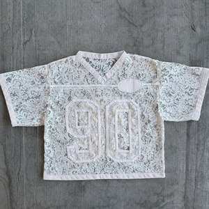 Custom logo Embroidered Patch Lace t Shirt Designer Men's V-Neck Jersey T-shirt Boxy Tee Shirt for Summer - Product Image 1
