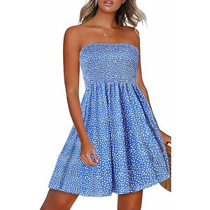 Floral Summer Beach Dress For Women Loose Fit <b>Printed</b> Cover Up Light Casual Dress For Vacation Travel And <b>Seaside</b> Wear - Product Image 1