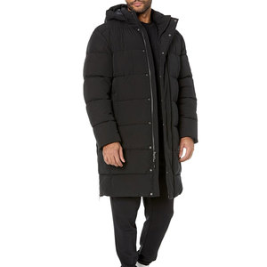 Wholesale Custom <b>Long</b> Puffer <b>Jacket</b> Unisex Hooded Water Resistant Quilted Winter Coat OEM ODM Factory Manufacturer - Product Image 1