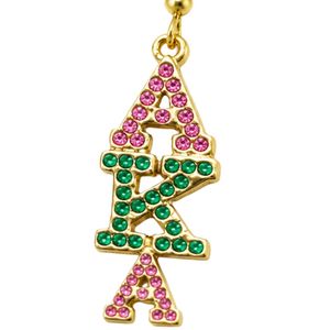 Pendientes de Cristal Austriaco Brillantes, Color Dorado, Joyería Colgante de Moda, Elegantes Pendientes con Diseño de Letras, Accesorio de Regalo para Mujer - Product Image 4