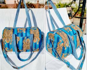 Bolsos Nuevos de Moda, Bolsos de Lona Acolchados de Algodón, Bolsos de Gimnasio con Lazo y Volantes, Bolsos de Viaje Personalizados para Chicas - Product Image 4