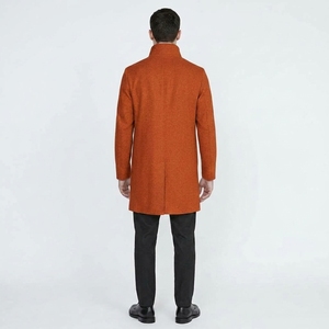 Manteau d'hiver chaud pour homme, veste longue matelassée, design matelassé, col montant, vêtements décontractés pour l'extérieur - Product Image 6