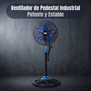 Ventilador de Torre de 10 Pulgadas con 5 Aspas, Pedestal de Plástico de Alta Velocidad, 110V, Encendido Manual, Eléctrico, para Hogar y Garaje - Product Image 2