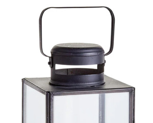 Modern Luxury Home Decorative Stainless Steel <b>Lantern</b> Medium Size with High Class Lacquering <b>Black</b> Nickel Finished - Product Image 2