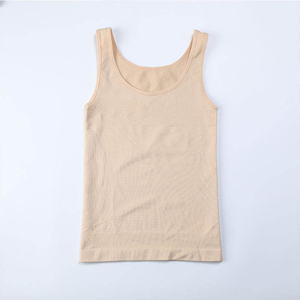 Débardeur court uni à col rond pour femme, respirant, tricoté, coupe décontractée, sans manches, respectueux de l'environnement - Product Image 5