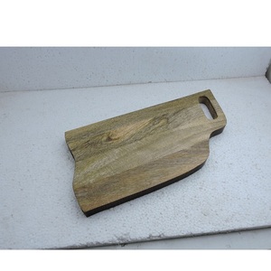 Tabla de cortar de madera de mango natural para alimentos, frutas, apta para lavavajillas, tabla de cortar de madera para queso, para uso en restaurantes, hogares y hoteles. - Product Image 6