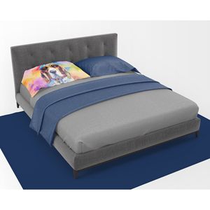 Basset Hound Hippie Dawg estándar ligero Super suave fácil cuidado ilustraciones decorativas funda de almohada Fundas de cojín - Product Image 3