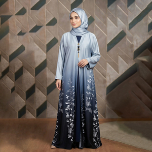 Nouvelle arrivée, abaya de style kaftan simple et modeste, respirante, manches longues, vêtements islamiques pour femmes, vente en gros, robes musulmanes traditionnelles - Product Image 2