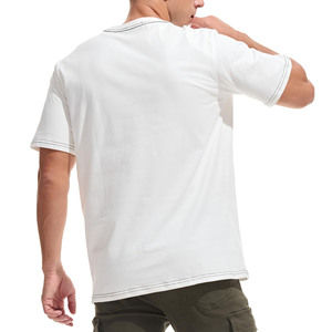 เสื้อยืดผู้ชายคอตตอน 100% ทรงปกติ น้ำหนัก 240 กรัม แบบหนา สำหรับสกรีนโลโก้ ทรงเข้ารูป แขนสั้น ขายส่ง - Product Image 6