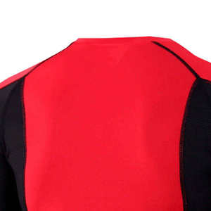 Camiseta Deportiva de Manga Larga para Hombre, Cuello Redondo, Secado Rápido, Corte Ajustado, Tejido de Poliéster, Color Rojo, Longitud Regular, Marca Index Apparel - Product Image 3