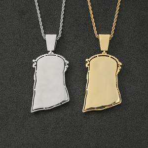 จี้หน้าฮิปฮอปแบบกำหนดเองสำหรับผู้ชาย จี้เพชรโมอิสซาไนต์ VVS ระยิบระยับ เครื่องประดับ 3 มิติ จี้เงินแท้ S925 - Product Image 5