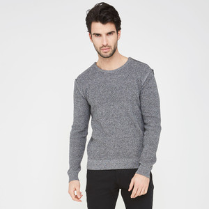 Suéter LENVIQUE SPORTS para Hombre, Cuello Redondo, Color Gris, 100% Algodón, Corte Regular, Tejido de Punto, Color Sólido, Casual, Ecológico, Transpirable - Product Image 6