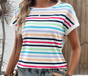 T-shirts à col rond surdimensionnés pour femmes |   Tissu tricoté en polyester/coton |   T-shirts à manches longues imprimés numériquement |   Vente en gros personnalisée B2B - Product Image 6