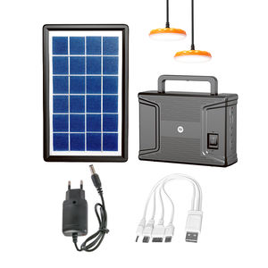 Kits d'éclairage solaire d'urgence DP, mini centrale électrique avec ampoules, panneaux solaires pour la maison et l'extérieur - Product Image 4
