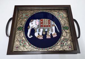 Bandeja de Madera Ecológica con Diseño Impreso, Acabado Natural, para una Vida Sostenible, Bandeja de Servicio al por Mayor - Product Image 2