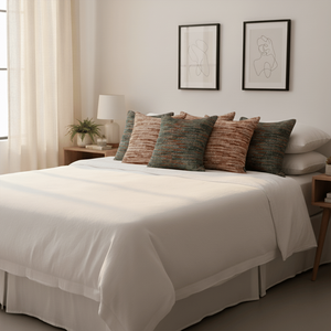 SOGA 6-Piece Rust-Toned Woven <b>Pillow</b> Cover and Textured Woven Pillowcases 3x45cm Decorative & <b>Throw</b> <b>Pillows</b> - Product Image 5