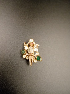 AMAIRA JEWELS SM-740 <b>Gold</b> Plated Bird Design Silver Brooch Pin Topaz Unisex Engagement Wedding Gift Jewelry for <b>Clothes</b> - Product Image 6