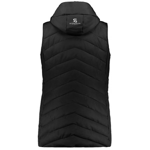 Gilet matelassé sans manches pour femme grande taille, doudoune chaude et respirante en nylon, personnalisable avec logo, vente en gros, décontracté, OEM - Product Image 4