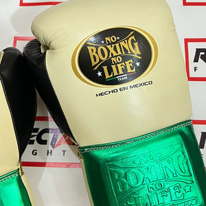 ถุงมือ MMA หนังแท้ Custom No Boxing No Life สำหรับฝึกซ้อมและต่อสู้ กันลื่น ระบายอากาศ ป้องกันรังสียูวี แบบเต็มนิ้ว ผูกเชือก - Product Image 2
