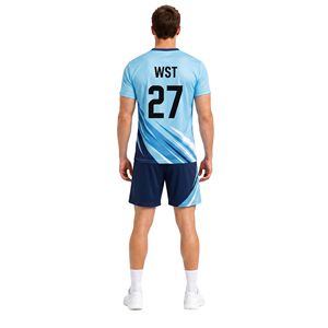 Uniforme de Voleibol Sky Blue Dynamic Edge, Ventilación de Malla Avanzada, Gestión de la Humedad, Ligero, Kits para Partidos de Equipo - Product Image 2