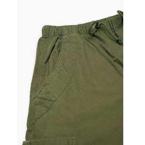 Pantalones Cargo Verde Oliva para Mujer, Corte Holgado, Pantalones Utilitarios con Cordón Ajustable, Cintura Elástica, Pierna Ancha, Bolsillos 3D - Product Image 5