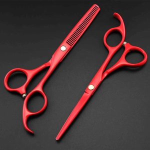 professional Japan 440c 5.5 Color hair scissors set haircut scissor thinning barber cutting scissor Beauty Salon Equipment - Product Image 6