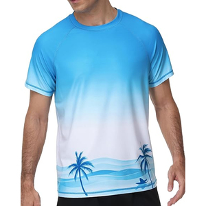 เสื้อรัดรูปผู้ชายแบบสั่งทำพิเศษ แขนสั้น ป้องกันรังสียูวี แห้งเร็ว ขายส่ง - Product Image 6