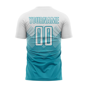 Camiseta de Fútbol de Malla Transpirable de Alta Calidad, Impresa con Técnica de Pedrería, Color Personalizado, 100% Poliéster, Servicio OEM Disponible - Product Image 3