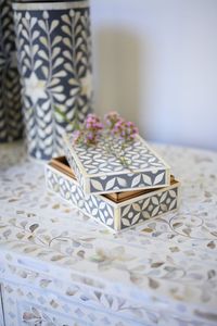Eco-Friendly Handcrafted Bone Inlay Jewellery <b>Box</b> with Detailed Engraving, Premium Storage Organizer for Rings, <b>Bracelets</b>, <b>Box</b> - Product Image 2