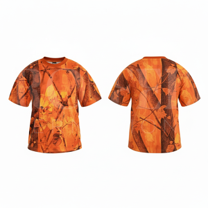 Camisetas Deportivas de Manga Corta con Cuello Redondo, Sublimadas con Camuflaje, Transpirables, con Logotipo Personalizado, para Ropa Deportiva OEM ODM - Product Image 5